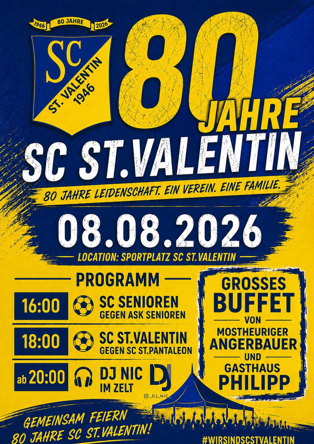 80 Jahre SC St. Valentin