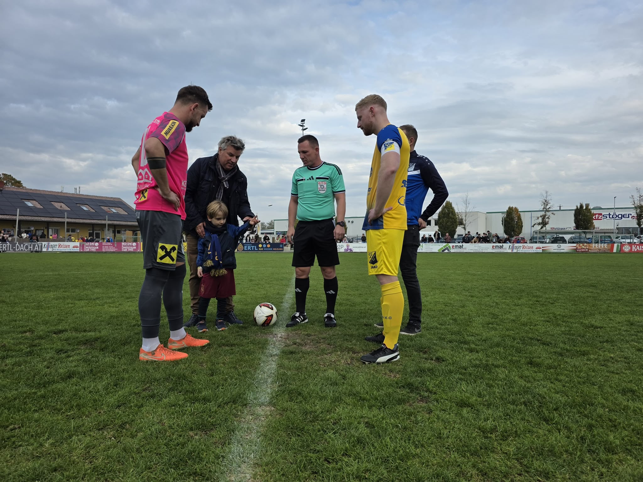 Anstoß Matchballsponsor Glas Fuchshuber